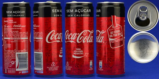 Portugal - Coca-Cola zero 330ml 2019