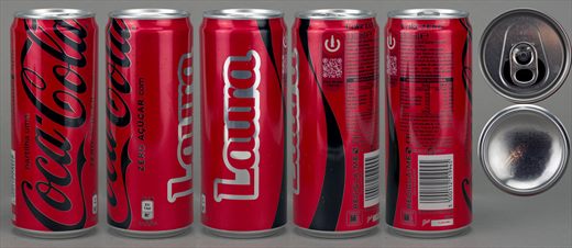 Portugal - Coca-Cola Zero nome (Laura) 330ml 2025