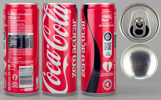 Portugal - Coca-Cola zero acucar 330ml 207