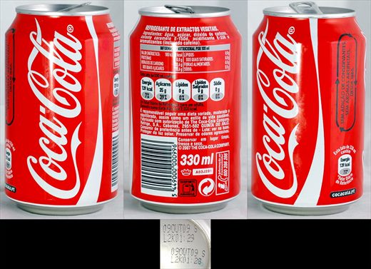 Portugal - Coca-Cola Classic 330ml 2009-10