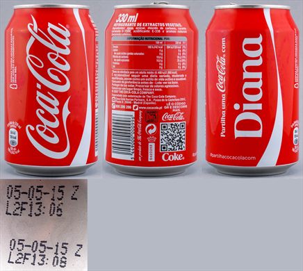 Portugal - Coca-Cola nome classic (Diana) 330ml - 2015-05-05