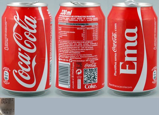 Portugal - Coca-Cola nome classic (Ema) 330ml - 2015-07-09