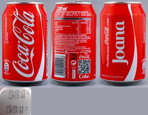Portugal - Coca-Cola nome classic (Joana) 330ml - 2015-05-05