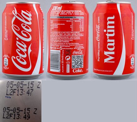 Portugal - Coca-Cola nome classic (Martim) 330ml - 2015-05-05