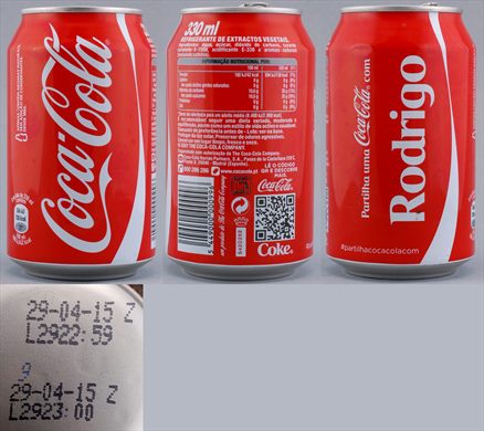 Portugal - Coca-Cola nome classic (Rodrigo) 330ml - 2015-04-29