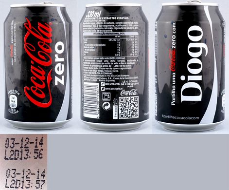 Portugal - Coca-Cola nome zero (Diogo) 330ml - 2014-12-03