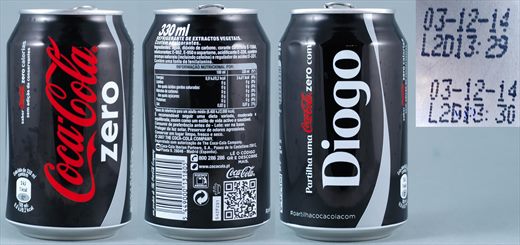 Portugal - Coca-Cola nome zero (Diogo) 330ml - 2014-12-03