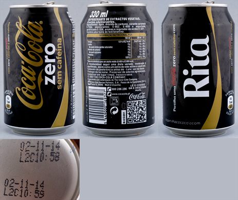 Portugal - Coca-Cola nome zero SC (Rita) 330ml - 2014-11-02