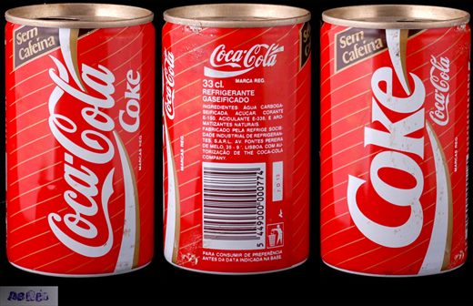 Portugal - Coca-Cola sem cafeina 330ml 1980