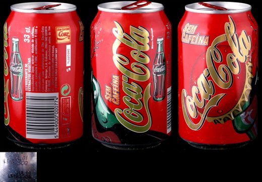 Portugal - Coca-Cola sem cafeina 330ml 2001-07