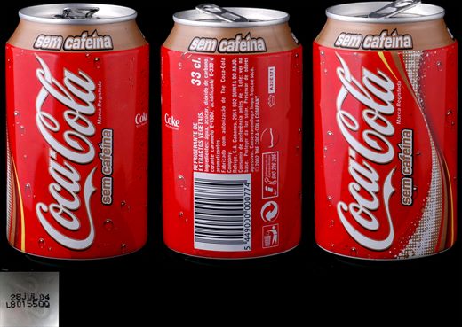 Portugal - Coca-Cola Sem Cafeina 330ml 2004-07