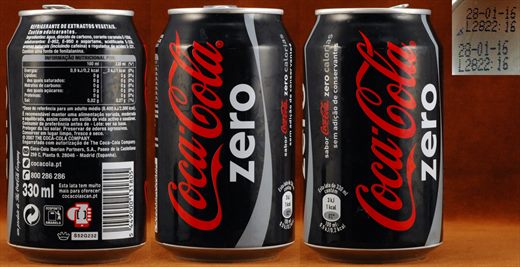 Portugal - Coca-Cola zero 330ml - 2016-01-28