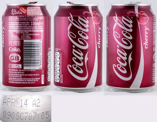 Reino Unido - Coca-Cola Cherry 330ml 2014-04
