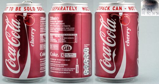 Reino Unido - Coca-Cola Cherry 330ml 2015-04