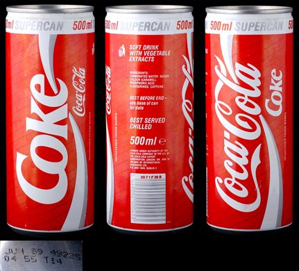 Reino Unido - Coca-Cola Classic 500ml 1989