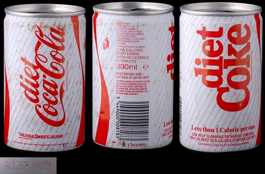 Reino Unido - Coca-Cola diet 330ml 1987-08