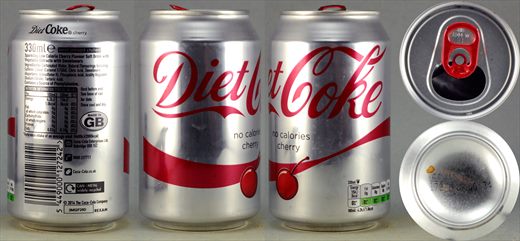 Reino Unido - Coca-Cola Diet Coke Cherry 330ml 2015