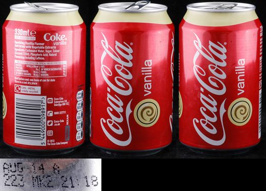 Reino Unido - Coca-Cola Vanilla 330ml - 2014-08