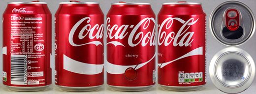 Reino Unido - Coca-Cola Cherry 330ml 2016-08