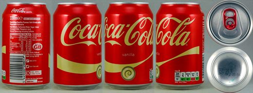 Reino Unido - Coca-Cola Classic Vanilla 330ml - 2016-09