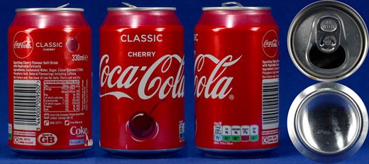 Reino Unido - Coca-Cola Cherry 330ml 2018-07-31