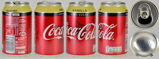 Reino Unido - Coca-Cola Vanilla Zero 330ml
