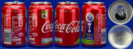 Reino Unido - Coca-Cola Classic WIN 330ml 2020
