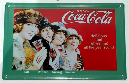Coca-Cola - Cartaz metalico H
