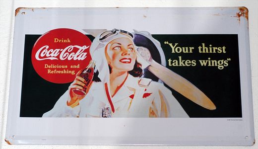 Coca-Cola - Cartaz metalico H