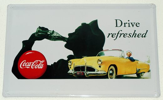 Coca-Cola - Cartaz metalico H