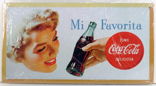 Coca-Cola - Cartaz metalico H
