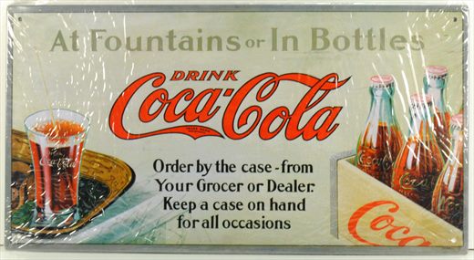 Coca-Cola - Cartaz metalico H