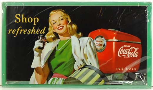 Coca-Cola - Cartaz metalico H