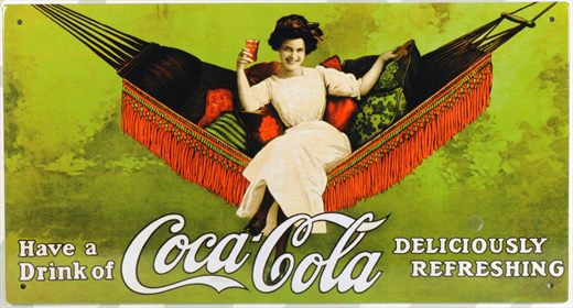 Coca-Cola - Cartaz metalico H