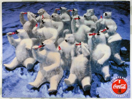 Coca-Cola - Cartaz metalico H