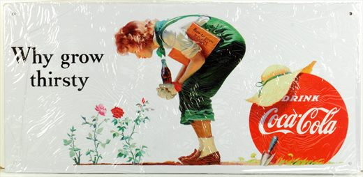 Coca-Cola - Cartaz metalico H