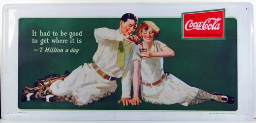 Coca-Cola - Cartaz metalico H