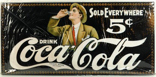 Coca-Cola - Cartaz metalico H