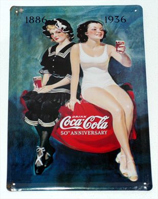Coca-Cola - Cartaz metalico V