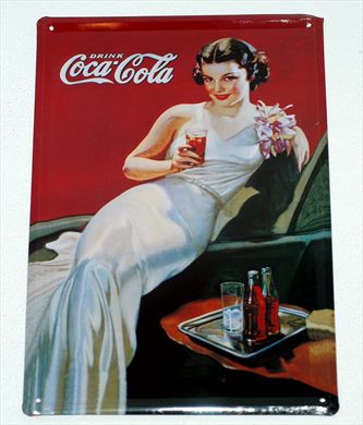 Coca-Cola - Cartaz metalico V