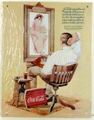 Coca-Cola - Cartaz metalico V