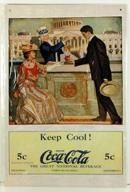Coca-Cola - Cartaz metalico V
