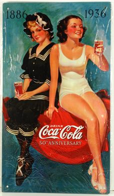 Coca-Cola - Cartaz metalico V