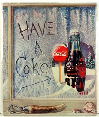 Coca-Cola - Cartaz metalico V