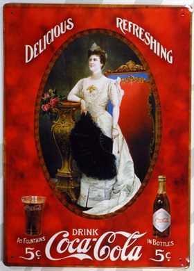 Coca-Cola - Cartaz metalico V