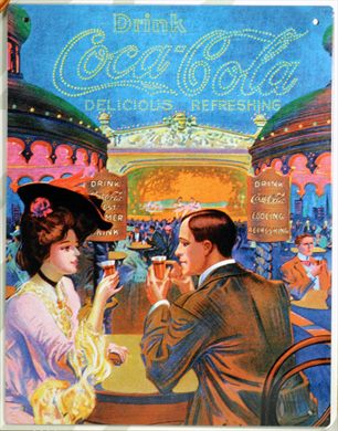 Coca-Cola - Cartaz metalico V