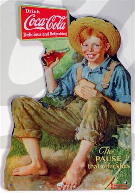 Coca-Cola - Cartaz metalico V