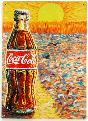 Coca-Cola - Cartaz metalico V