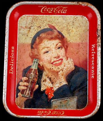 Coca-Cola - Bandeja rectangular vertical