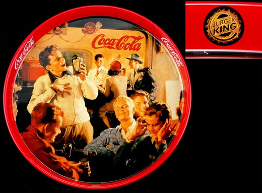 Coca-cola - Bandeja redonda Burger King